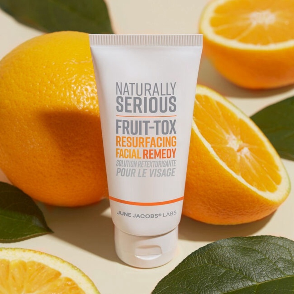 🖤 NATURALLY SERIOUS FRUIT-TOX RESURFACING FACIAL REMEDY EXFOLIATE PURIFY CREAM